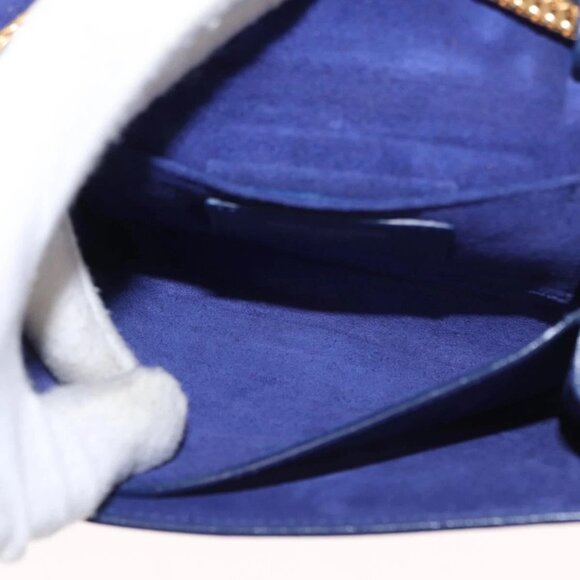 Authentic SAINT LAURENT Y Line Chain Satchel Bag bst598-121825 - Picture 13 of 16